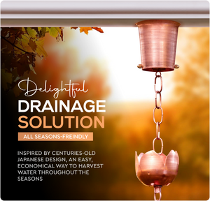 Marrgon 2 Inch Copper Gutter Adapter - Rain Chain Hanger & Diverter